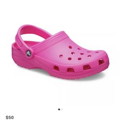 Pink Crocs 