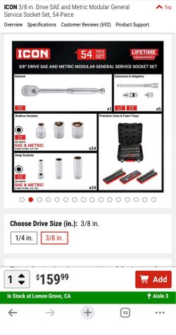 ICON 3/8 Drive Modular General Service Set
