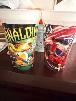 Ronaldinho & Son McDonald’s cups