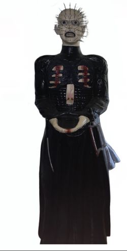 Spirit Halloween Gemmy Rubies costumes pinhead Hellraiser statue replica Halloween decoration