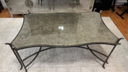 Special Collection cocktail/Coffee table with a stone top - Like a New ! Length 50 - Width 28 -
