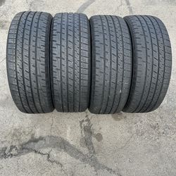 Set. Tires.  215. 55. 18.  Fireston.  