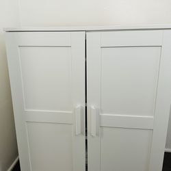 Cabinet with doors, white,