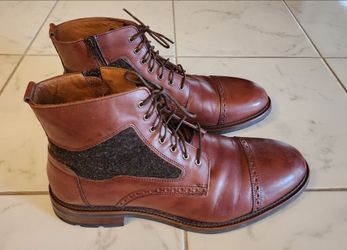 Johnston & Murphy Fullerton Cap-Toe Boots Size 12 Men's