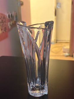 Small Clear Crystal Glass Vase
