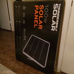 100 Watt Solar Panel Set-up 