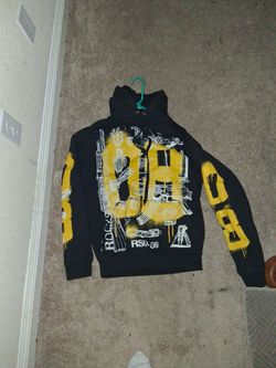RocksRevival RSD-08 Black Graphic Hoodie