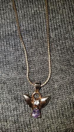 925 silver angel necklace