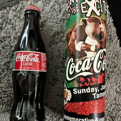 Coca Cola Antique Unopened Super Bowl Sunday January 28 2001 XXXV Bottle And Container