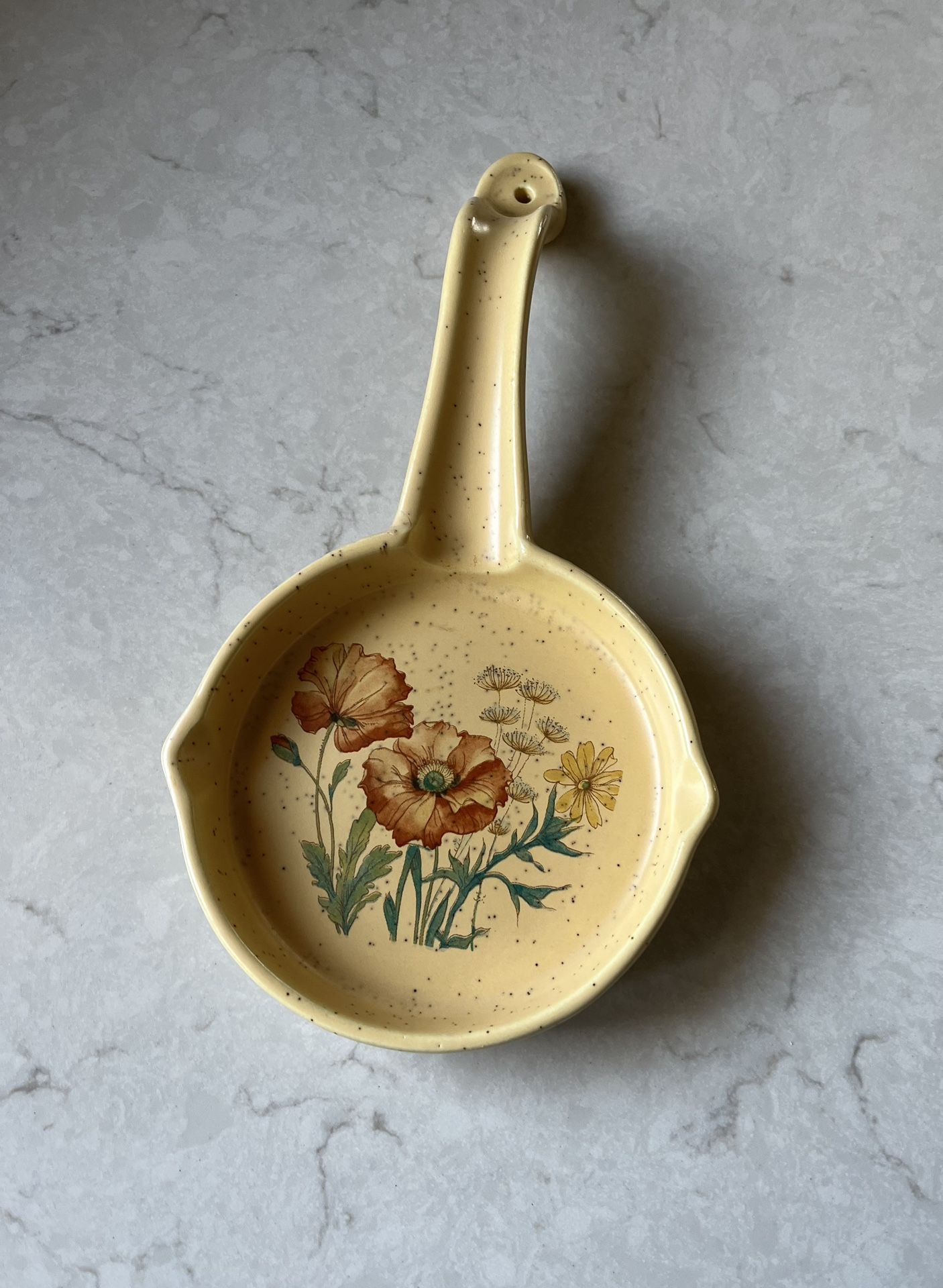 Vintage Treasure Craft Pottery Spoon Rest Wall Decor