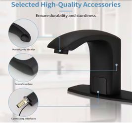 Touchless Bathroom Faucet, Commercial Hands-Free Automatic Sensor Faucet $40 F51