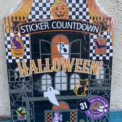 Halloween Countdown Sticker Book