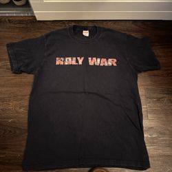 Used supreme holy war tee size medium navy