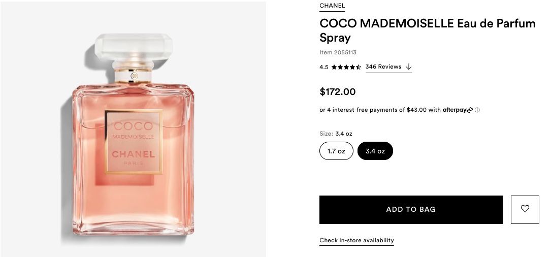 New Open Box Chanel Coco Mademoiselle Eau De Parfum Spray For Women
