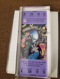 Super bowl 24 collectible ticket