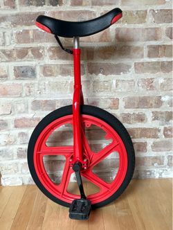 Gently Used Red Unicycle (Black Seat) - Great Condition