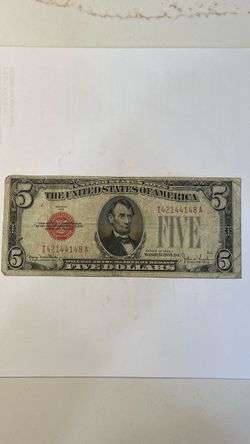 1928F $5 United States Note Red Seal