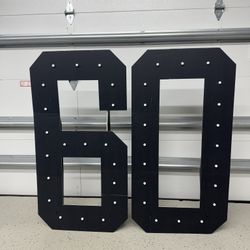 Marquee 60 Party Sign 