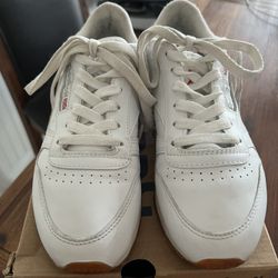 Reebok White Leather Classic Women