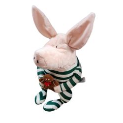 2007 Gund Olivia 46357 14" Christmas Gingerbread Striped Pajamas Plush