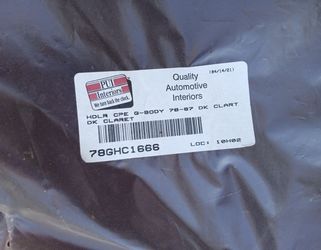 Headliner from PUI Interiors — specifically for “G-Body 78-87 DK CLARET.”