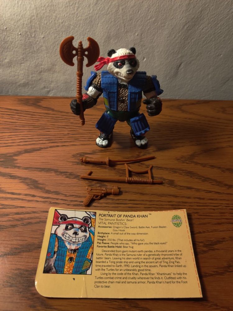 Teenage mutant Ninja turtles: panda Khan (complete with profile card)