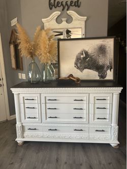 Oversized dresser with 12 drawers