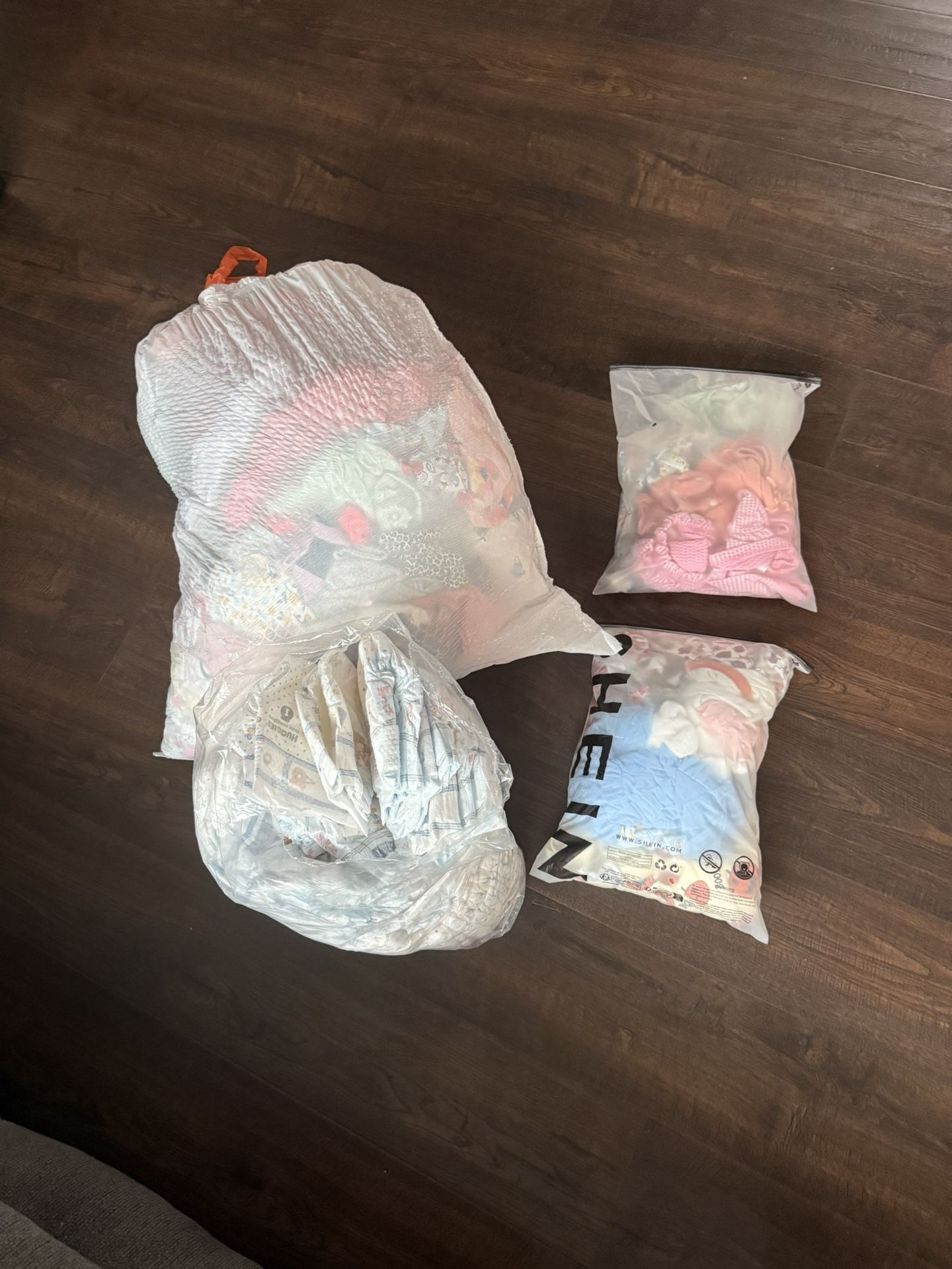 Baby Girl Clothes And Size 1 Diapers