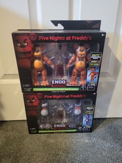 FNAF Endo Series Figures - Freddy & Bonnie Sets (NEW, Sealed) - Discontinued (LATHROP PICKUP ONLY)