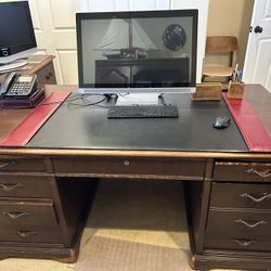 beautiful Antique Desk By Famous Furniture Maker