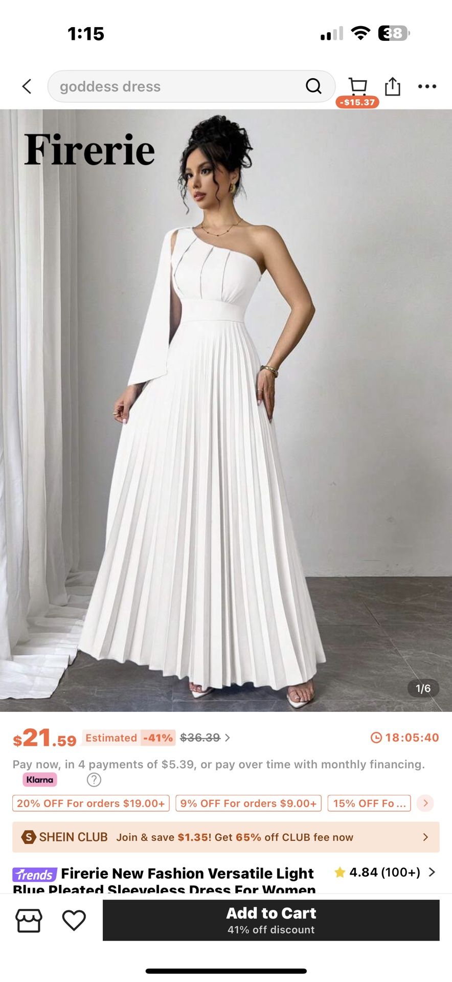 All White Elegant Dress