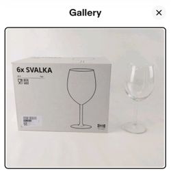 Wine Glasses 6 Pack - Never Used