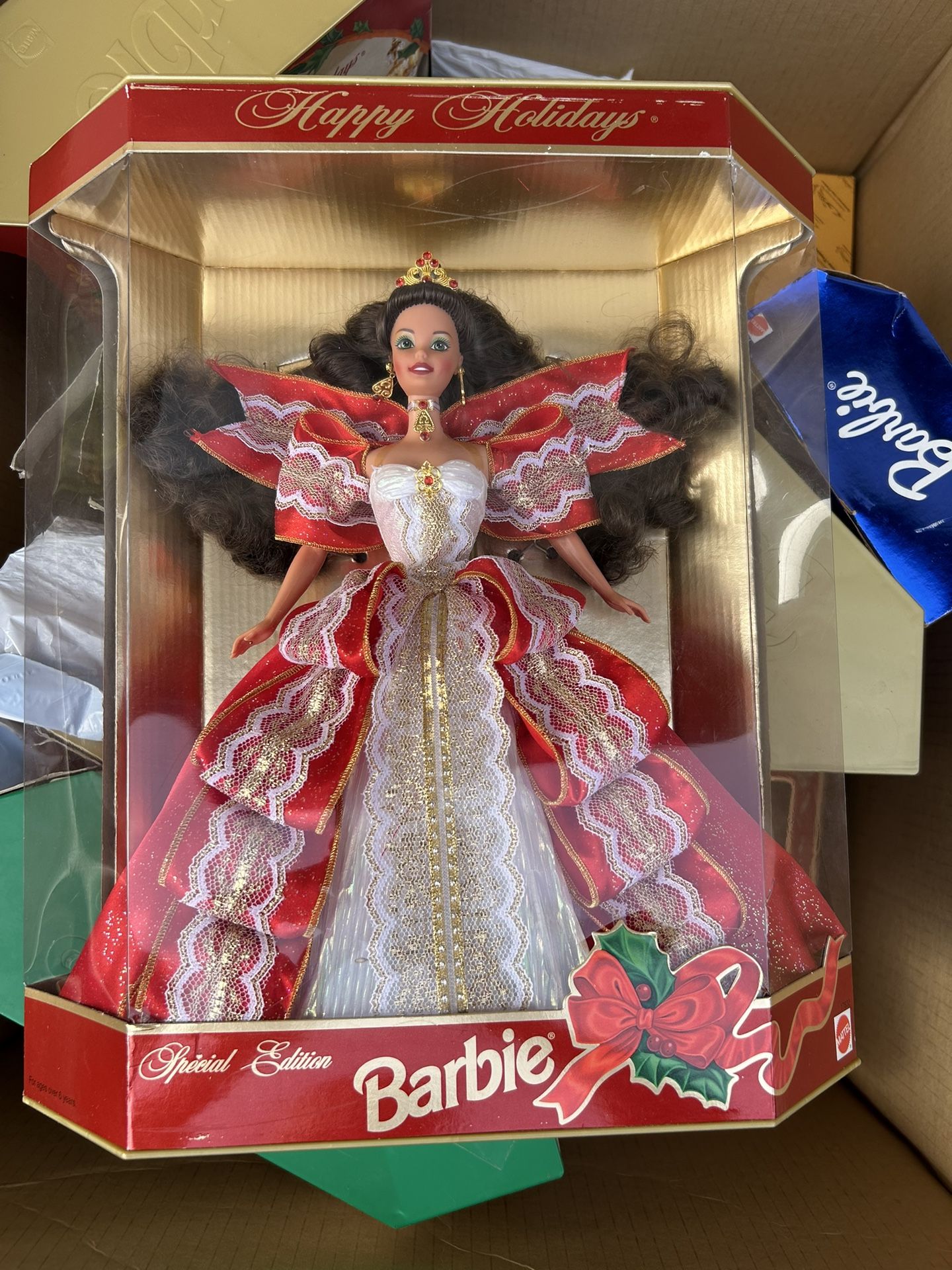 1997 Christmas Barbie Rare Eye Color Misprint