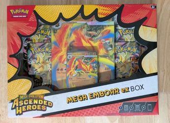 Pokemon TCG: Ascended Heroes Mega Emboar Ex Box Sealed