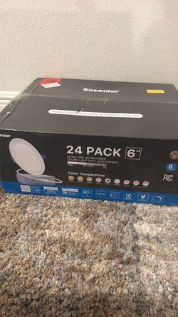 Ensenior 24-Pack 6" LED Recessed Ceiling Lights