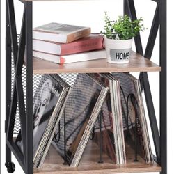 Vinyl Record Storage Table 