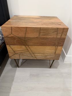 Urban Outfitters 2 Drawer Side Table