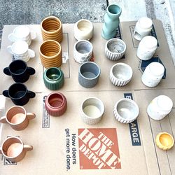 Assorted- Small Planter Pots Bundle New!  