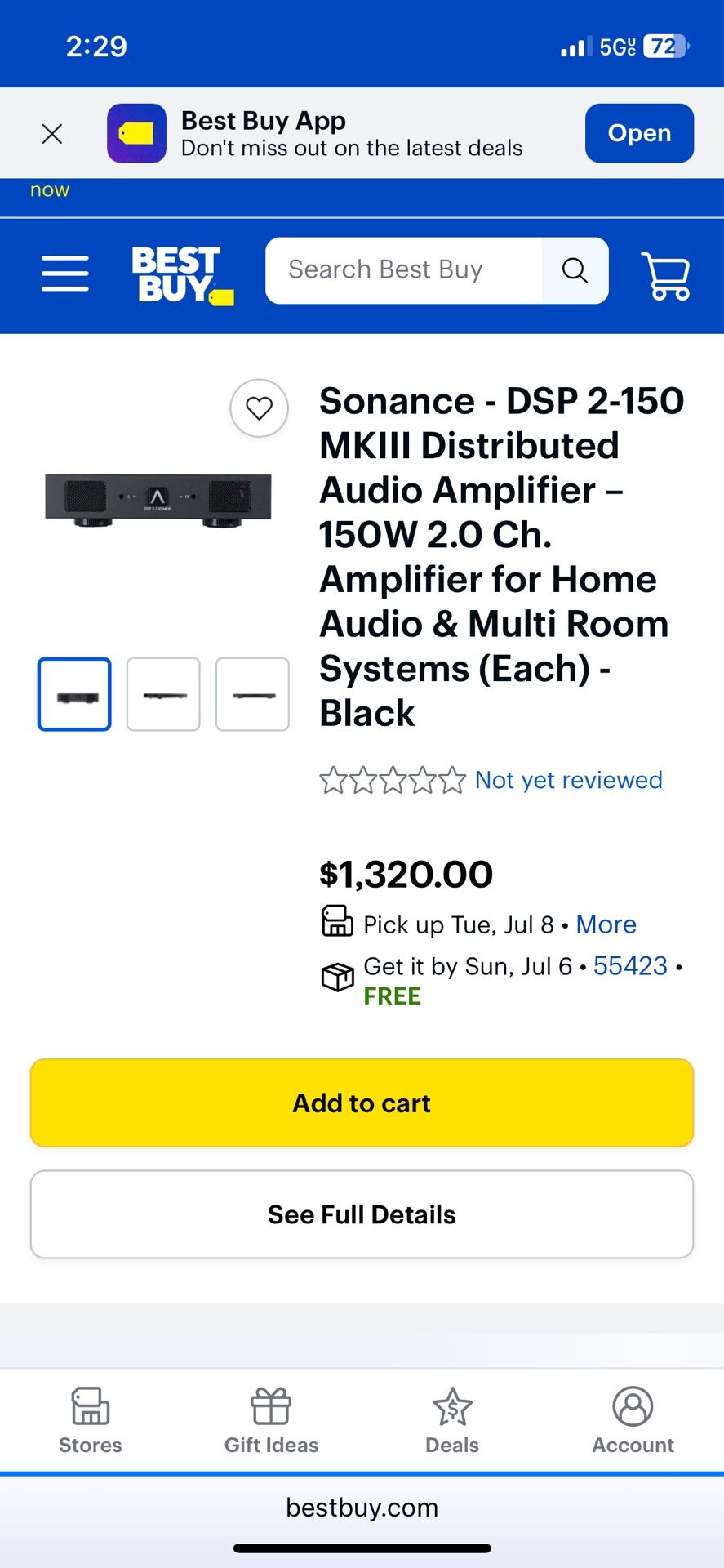 Sonance DSP 2-150 MKIII amplifier