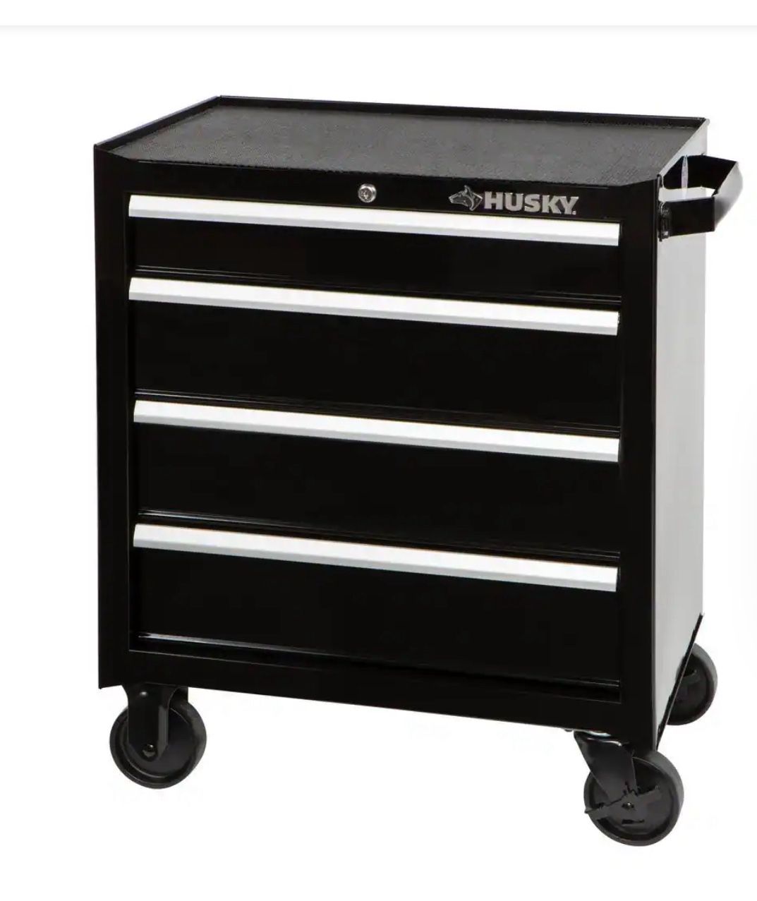 Husky - Drawer Rolling Tool Cabinet in Gloss Black