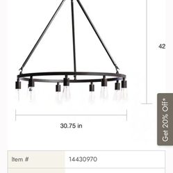 9 Light Fixture Chandelier 