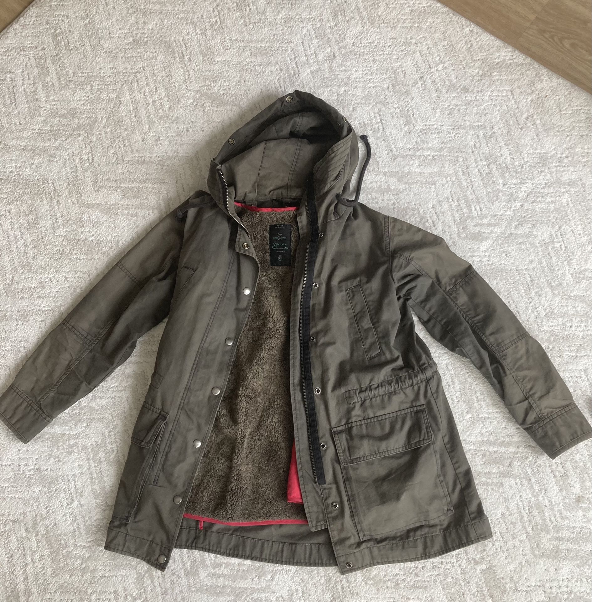Gap Army Green Raincoat