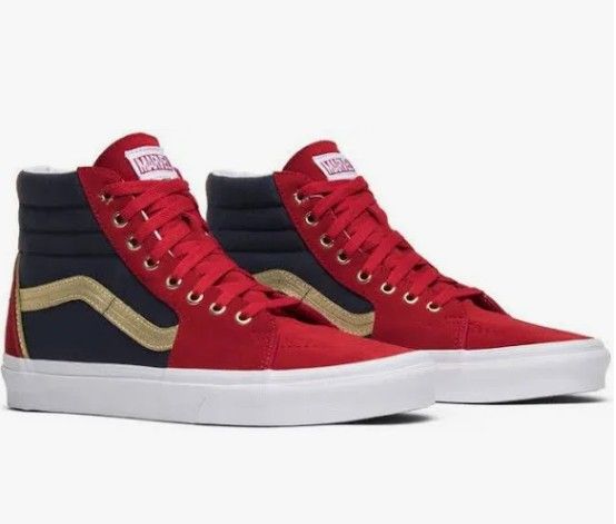 Vans Marvel SK8-Hi Captain Marvel Women's 8 / Men's 6.5 Sneakers Limited 2018