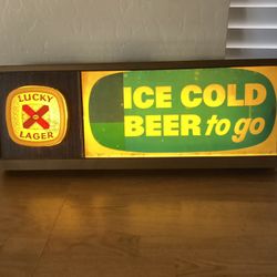 Vintage Lighted Beer Sign