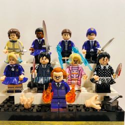Nevermore Academy Students 9pc Wednesday Minifigure Set LEGO Compatible