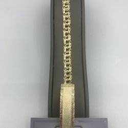 10k Gold Versace border Chino Link Bracelet 
