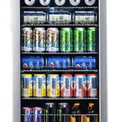 NewAir 19 in. 126 Can Freestanding Mini Fridge w/ Adjustable Shelves