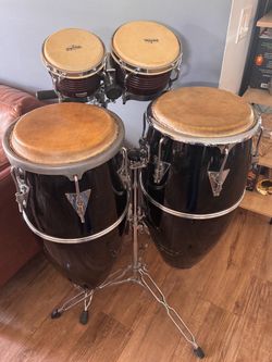 LP quinto and conga, LP Matador bongos, stands for both