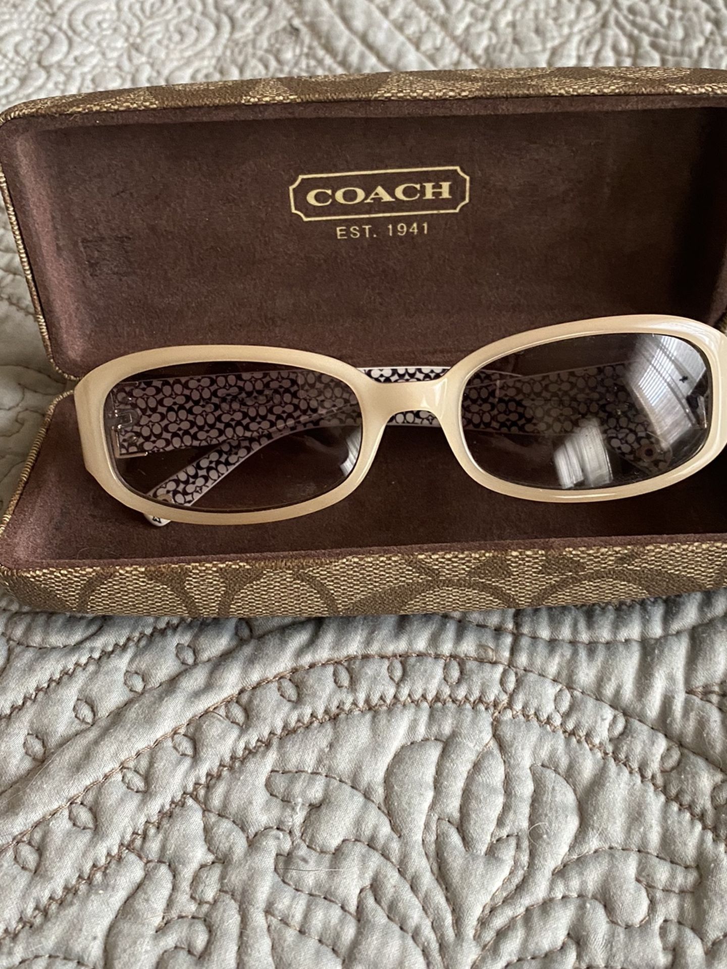 New Coach Glasses with Case