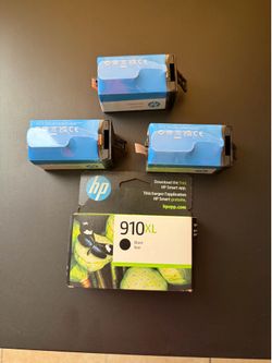 HP 910XL Ink Cartridges - 4 New